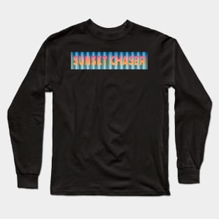 Sunset Chaser | Blue Orange Long Sleeve T-Shirt